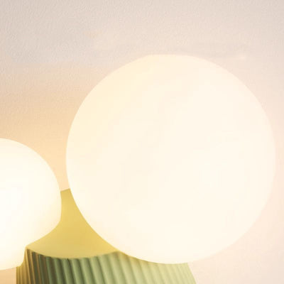 Zeitgenössische kreative Kaktus Zylinderharz PE 2-Licht Wandleuchte für das Schlafzimmer 