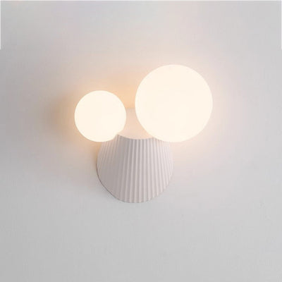 Zeitgenössische kreative Kaktus Zylinderharz PE 2-Licht Wandleuchte für das Schlafzimmer 