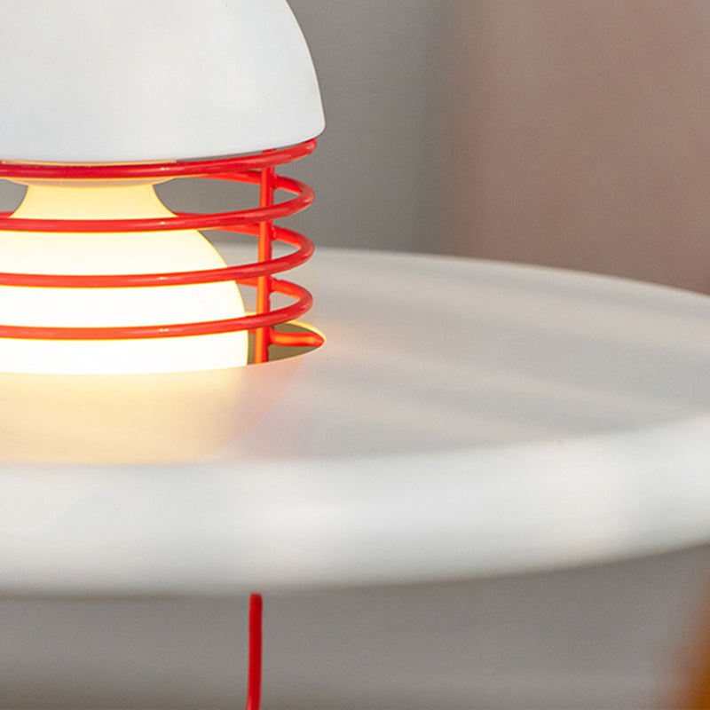Moderne Einfachheit Fliegende Untertasse Runde Metall 1-Licht Pendelleuchte Für Schlafzimmer 