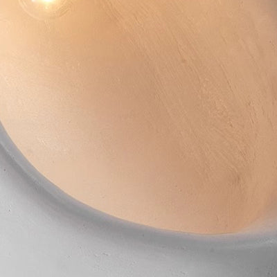 Zeitgenössische kreative Halb-Nest-Oval-Hochdichte-Polystyrol-1-Licht-Pendelleuchte für das Wohnzimmer 