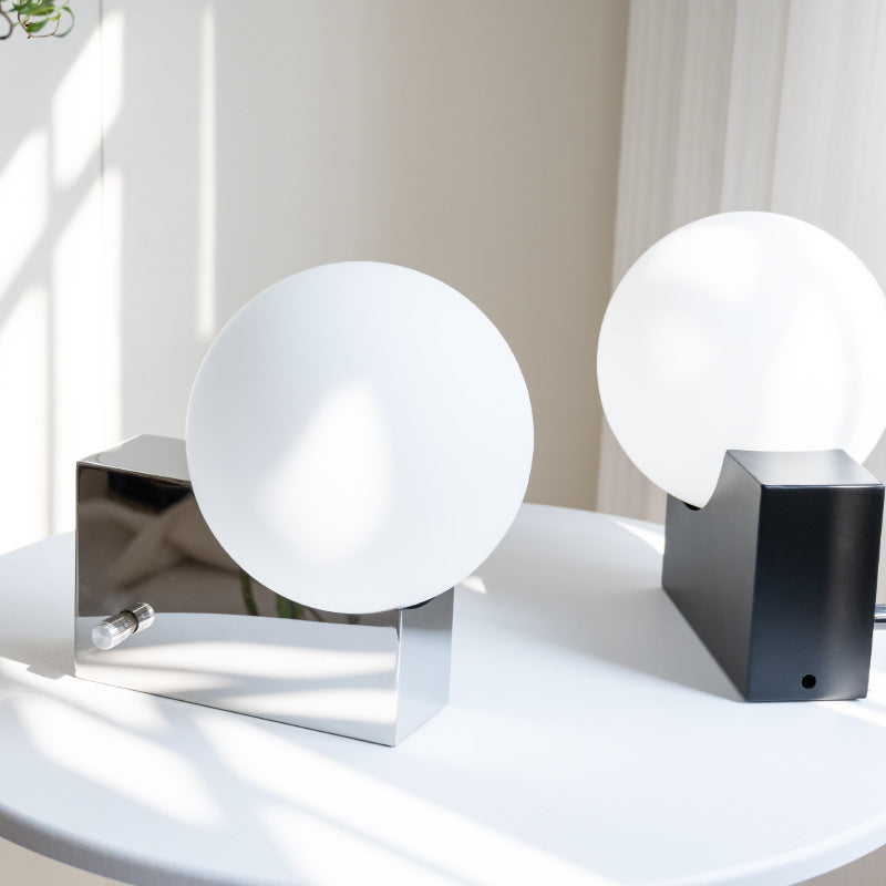 Lámpara Aplique de Pared de 1 Luz de Vidrio y Hierro Rectangular de Simplicidad Moderna para Dormitorio 
