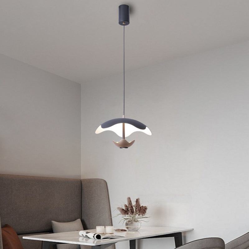 Zeitgenössische nordische Kuppel Aluminium Eisen Acryl LED Pendelleuchte für das Schlafzimmer 