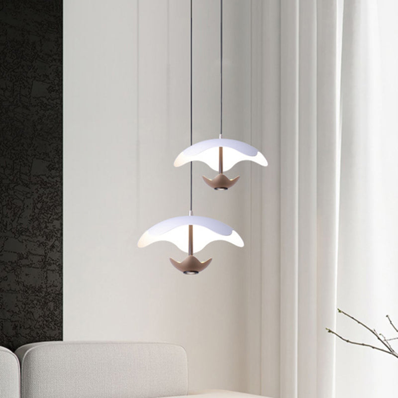 Zeitgenössische nordische Kuppel Aluminium Eisen Acryl LED Pendelleuchte für das Schlafzimmer 