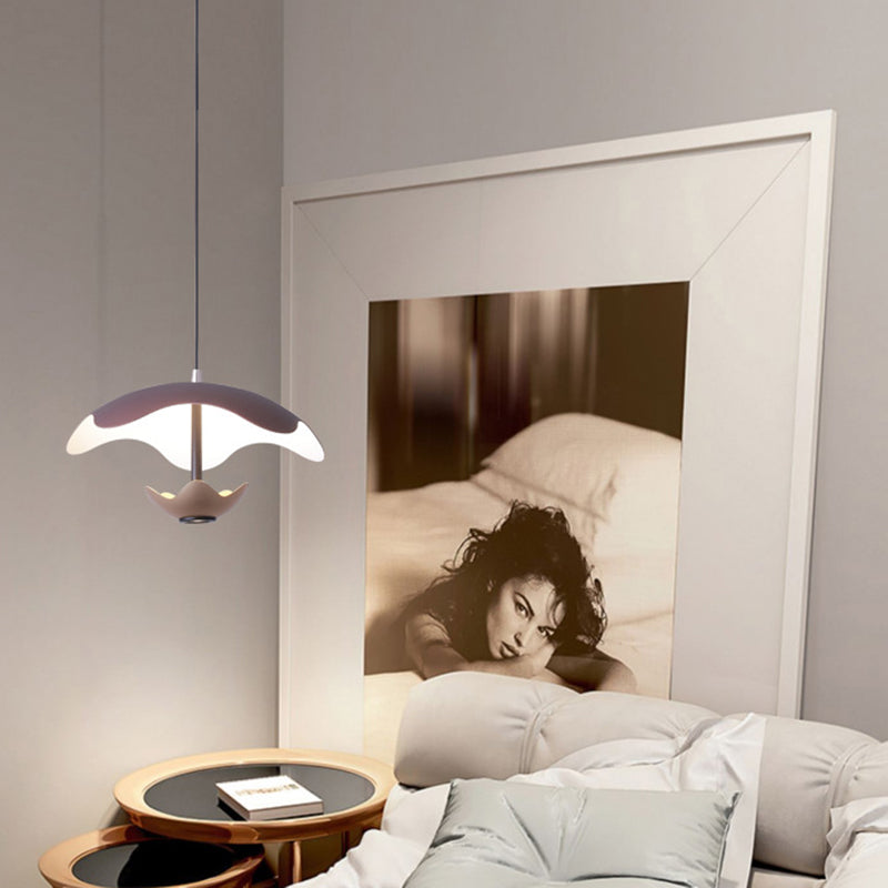 Zeitgenössische nordische Kuppel Aluminium Eisen Acryl LED Pendelleuchte für das Schlafzimmer 