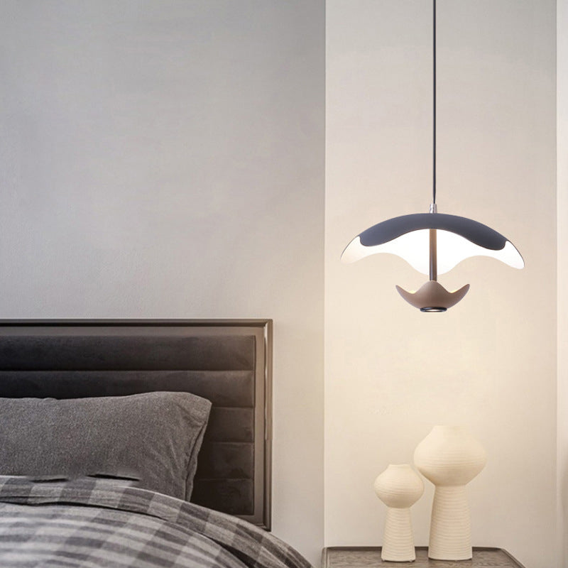 Zeitgenössische nordische Kuppel Aluminium Eisen Acryl LED Pendelleuchte für das Schlafzimmer 