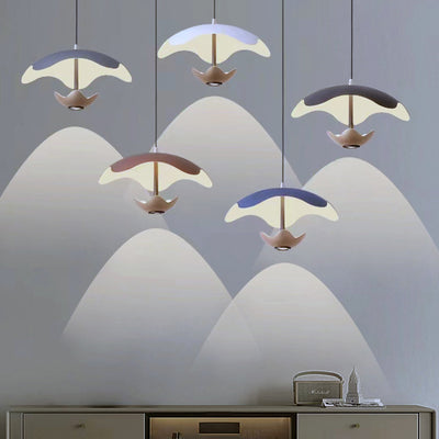 Zeitgenössische nordische Kuppel Aluminium Eisen Acryl LED Pendelleuchte für das Schlafzimmer 