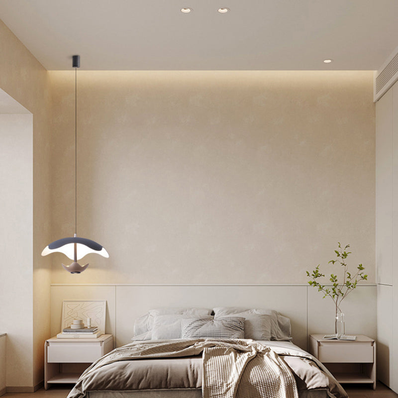 Zeitgenössische nordische Kuppel Aluminium Eisen Acryl LED Pendelleuchte für das Schlafzimmer 