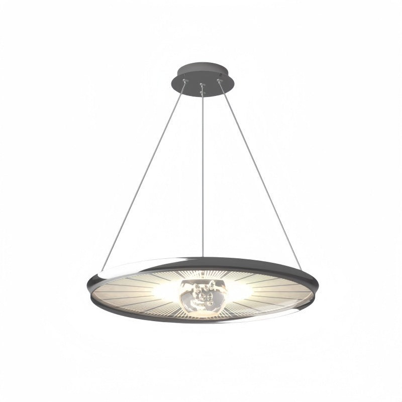 Plafonnier LED en fer acrylique rond de simplicité moderne pour chambre à coucher 