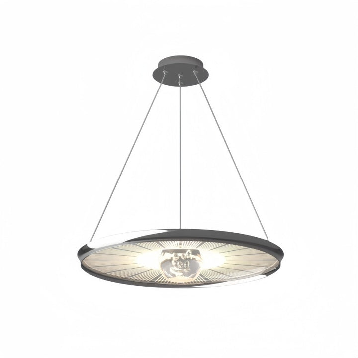 Plafonnier LED en fer acrylique rond de simplicité moderne pour chambre à coucher 