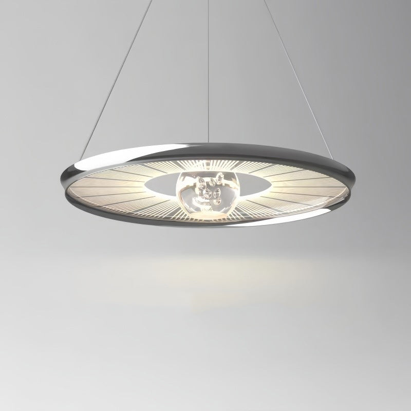 Plafonnier LED en fer acrylique rond de simplicité moderne pour chambre à coucher 
