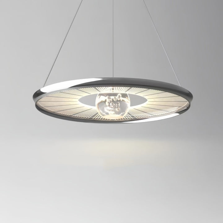 Plafonnier LED en fer acrylique rond de simplicité moderne pour chambre à coucher 