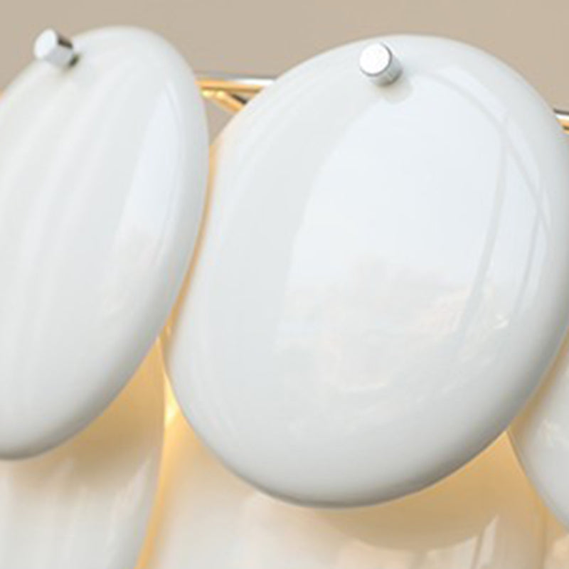 Lustre traditionnel en fer rond avec écailles de poisson françaises, en acrylique, 5/7/9 lumières pour salon 