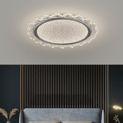 Moderne Luxus Transparente Runde Aluminium Acryl LED Deckenleuchte Für Schlafzimmer 