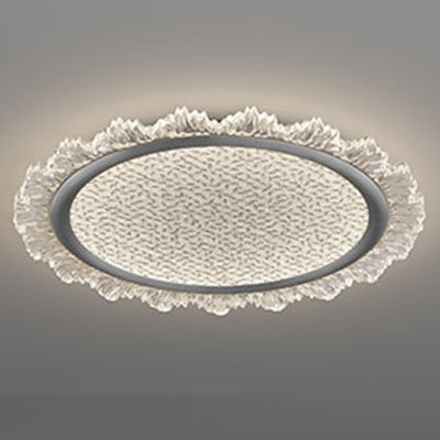 Moderne Luxus Transparente Runde Aluminium Acryl LED Deckenleuchte Für Schlafzimmer 