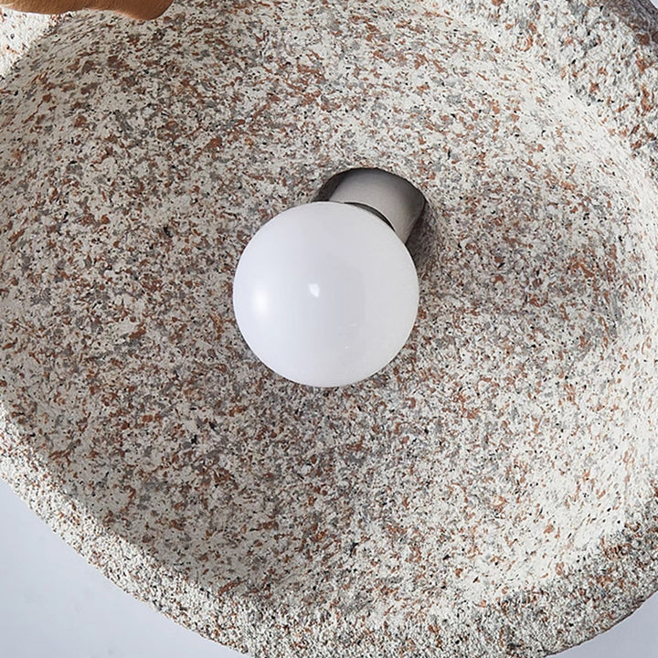 Lámpara colgante compuesta de cúpula japonesa tradicional de 1 luz para dormitorio 