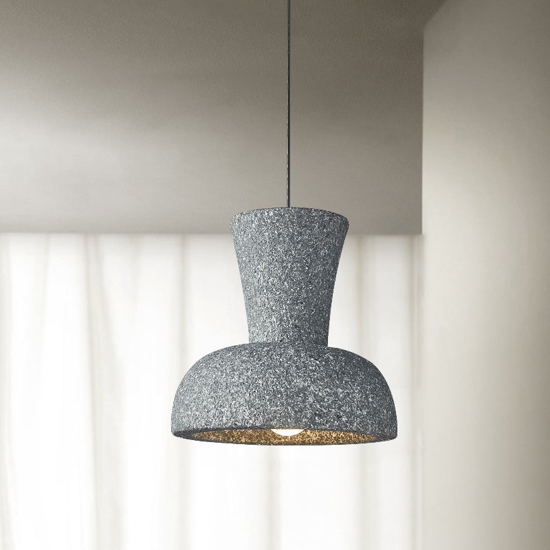Lámpara colgante compuesta de cúpula japonesa tradicional de 1 luz para dormitorio 