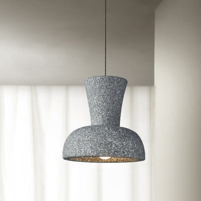 Suspension Luminaire à Une Lumière Composite Dôme Japonais Traditionnel Pour Chambre 