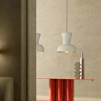 Suspension Luminaire à Une Lumière Composite Dôme Japonais Traditionnel Pour Chambre 