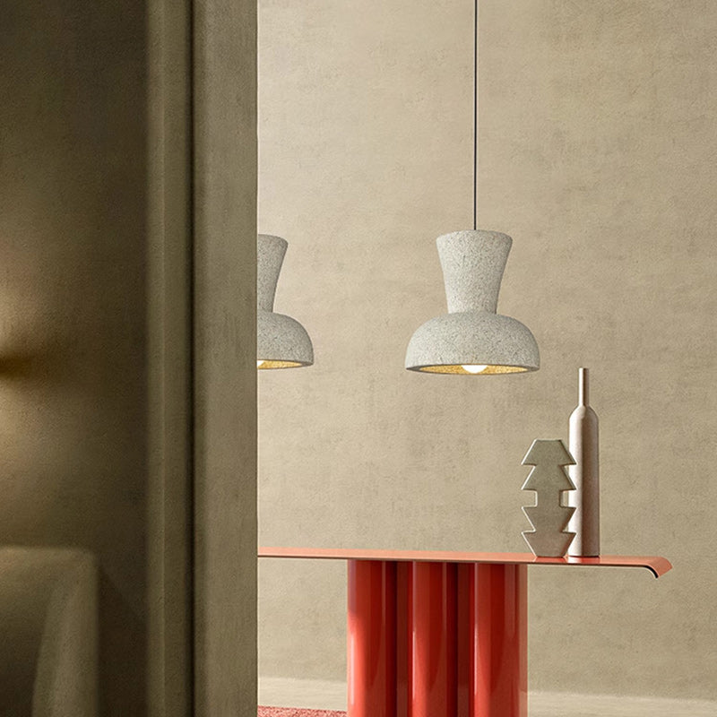 Suspension Luminaire à Une Lumière Composite Dôme Japonais Traditionnel Pour Chambre 
