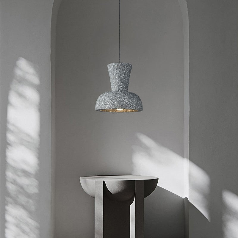 Suspension Luminaire à Une Lumière Composite Dôme Japonais Traditionnel Pour Chambre 