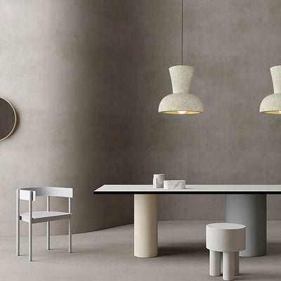 Suspension Luminaire à Une Lumière Composite Dôme Japonais Traditionnel Pour Chambre 