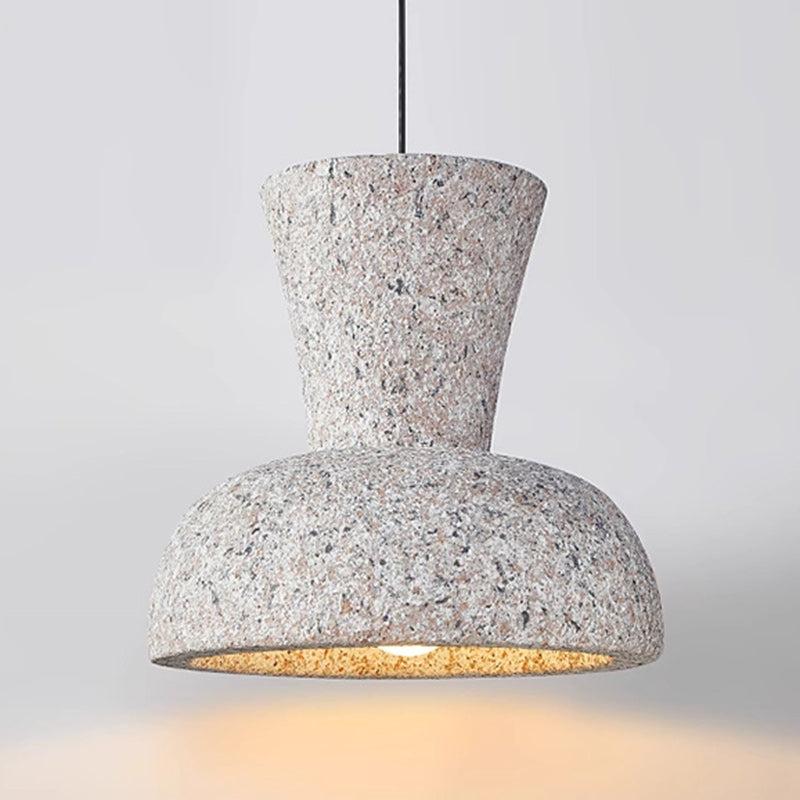 Suspension Luminaire à Une Lumière Composite Dôme Japonais Traditionnel Pour Chambre 
