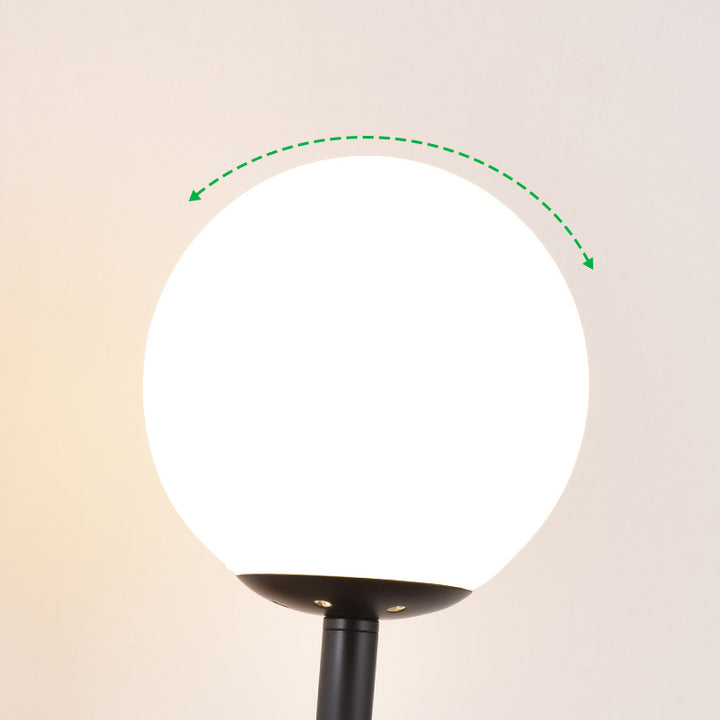 Applique murale traditionnelle française en fer et verre avec globe, 1 lumière pour chambre à coucher 