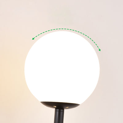 Traditionelle französische Globus Eisen Glas 1-Licht Wandleuchte für Schlafzimmer 