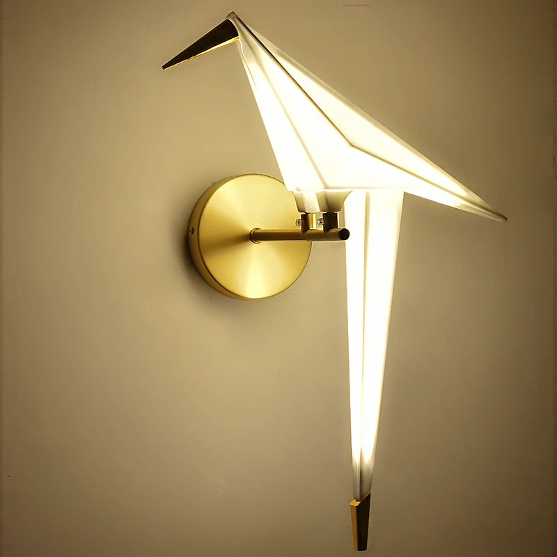Applique murale LED en fer acrylique créatif contemporain en forme d&