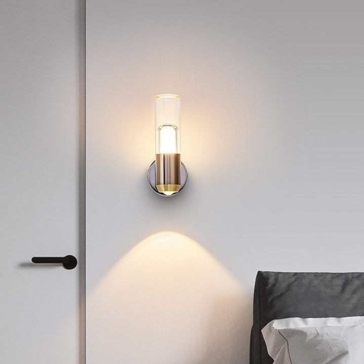 Applique murale LED en fer acrylique créative contemporaine pour chambre à coucher 