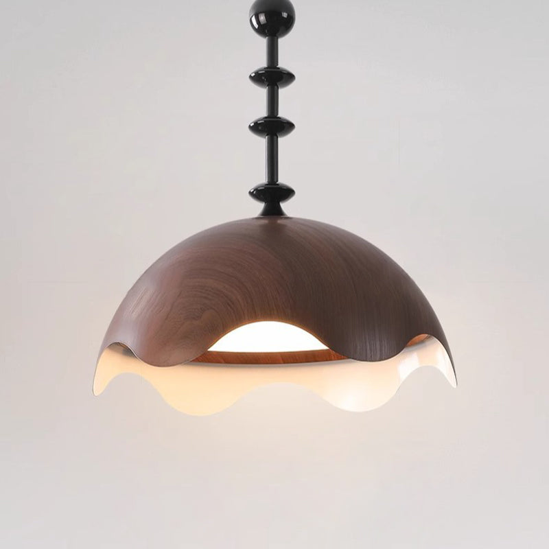 Traditional French Dome Metal Aluminum Light Guide Plate LED Pendant Light For Living Room