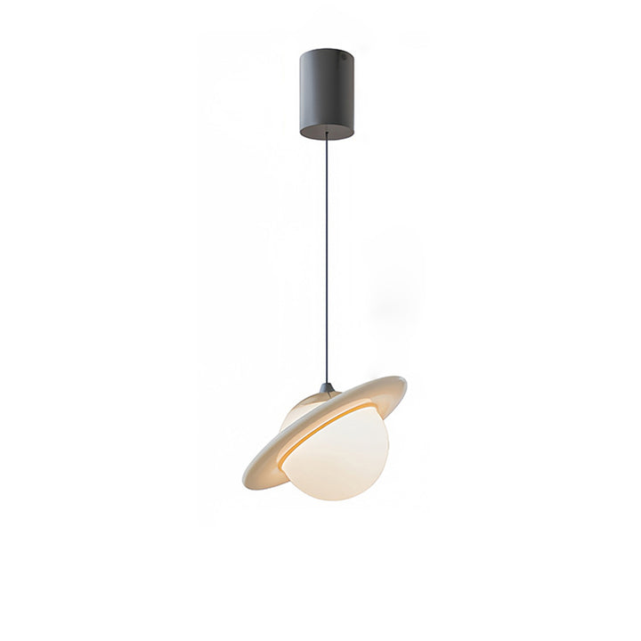 Suspension LED en verre résine acier au carbone créatif contemporain pour chambre 