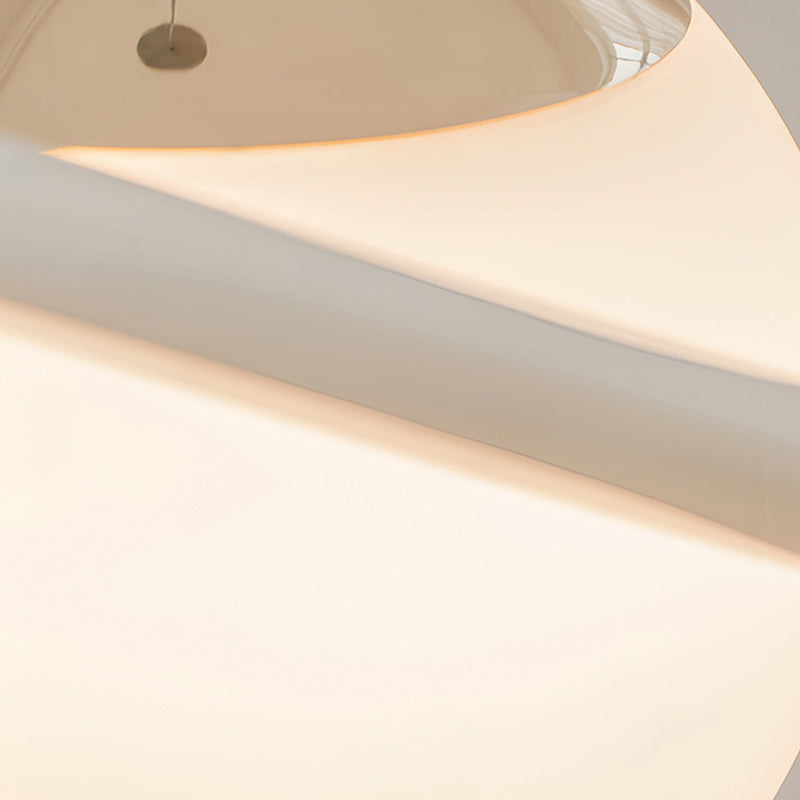 Suspension LED en verre résine acier au carbone créatif contemporain pour chambre 