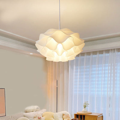 Esfera de flores creativa contemporánea de hierro acrílico con 1 luz colgante para dormitorio 