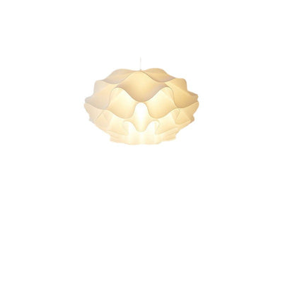 Esfera de flores creativa contemporánea de hierro acrílico con 1 luz colgante para dormitorio 