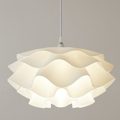Esfera de flores creativa contemporánea de hierro acrílico con 1 luz colgante para dormitorio 