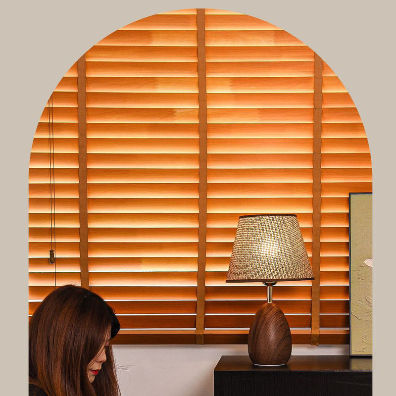 Modern Scandinavian Table Lamp with Iron & Woven Rattan Base and Tapered Shade for Bedroom