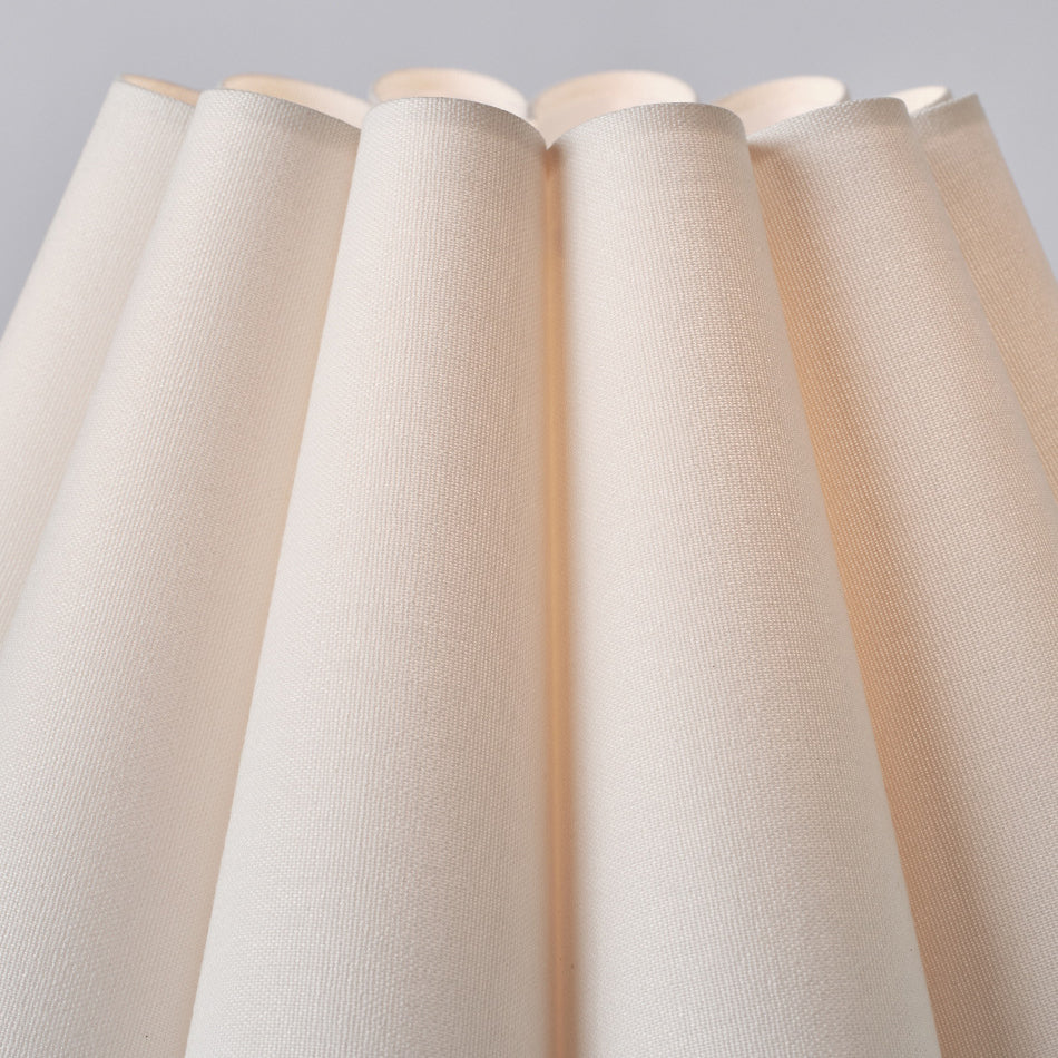 Traditional French Tapered Cotton &amp; Linen Shade Solid Ash Wood Metal 1-Light Table Lamp for Bedroom