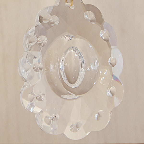 Traditionelle Europäische Wandleuchte mit Kristallschirm und Keramik-Zink-Basis, 1/2 Licht für das Schlafzimmer 