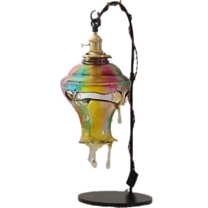 Lampe de table contemporaine créative en résine goutte d&