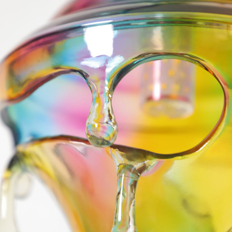 Lampe de table contemporaine créative en résine goutte d&