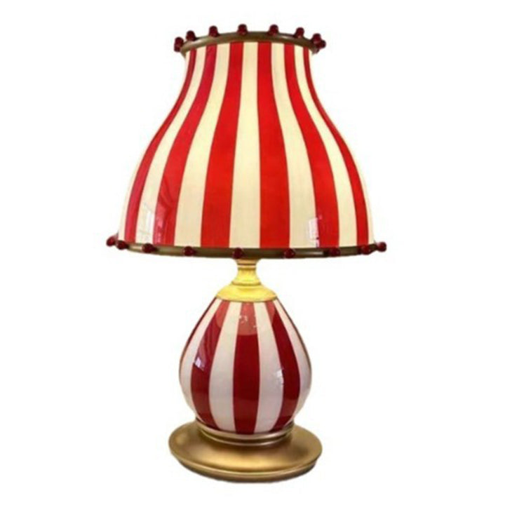 Lampe de table à 1 lumière en résine et verre de dôme de cirque vintage traditionnel pour chambre 