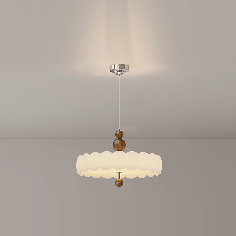 Traditionelle französische runde Eisen-PE-LED-Pendelleuchte für das Wohnzimmer 