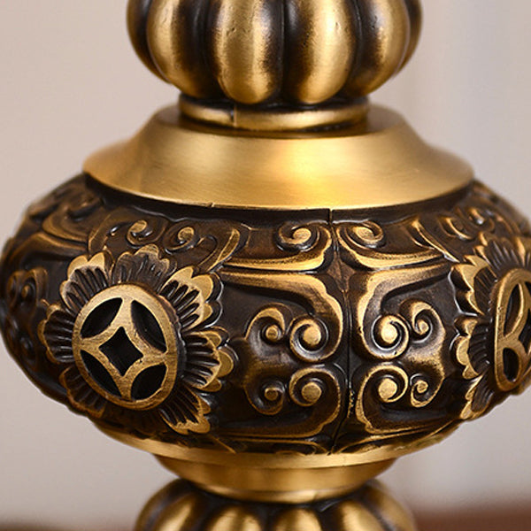 Moderne Luxuskuppel Kupferglas 2-Licht Tischlampe für das Schlafzimmer 