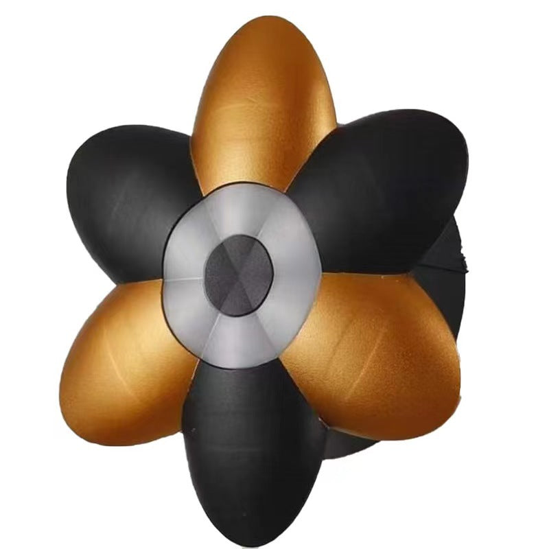 Applique murale LED en aluminium de design contemporain en forme de fleur pour patio extérieur 
