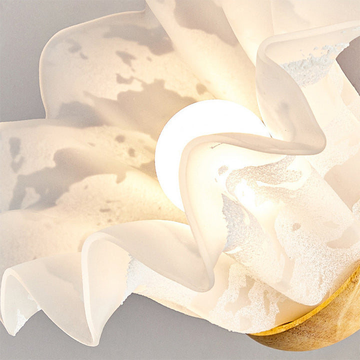 Moderne nordische Glockenblume Kronleuchter aus Eisen, Holz &amp; Acryl – 3/6/8 Lichter für das Wohnzimmer 