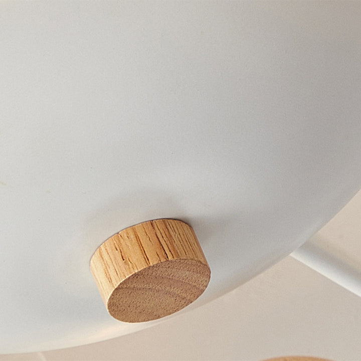 Moderne nordische Glockenblume Kronleuchter aus Eisen, Holz &amp; Acryl – 3/6/8 Lichter für das Wohnzimmer 