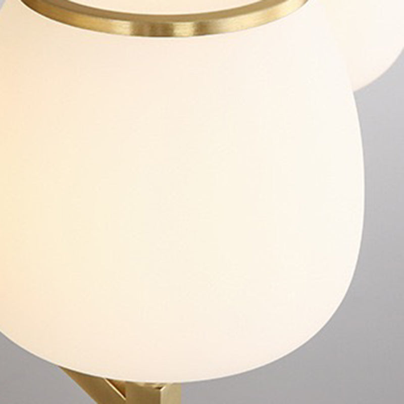 Traditioneller französischer Glas-Kronleuchter in Form eines Glases mit Messingrahmen 3/5/6 Licht für Wohnzimmer 
