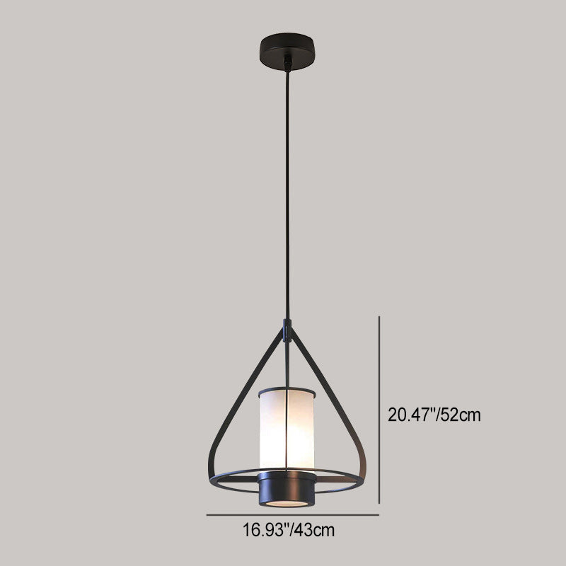 Lustre à LED en forme de cône en fer et marbre pour chambre à coucher 