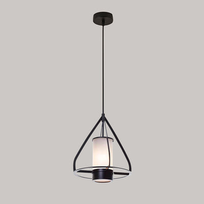 Lustre à LED en forme de cône en fer et marbre pour chambre à coucher 
